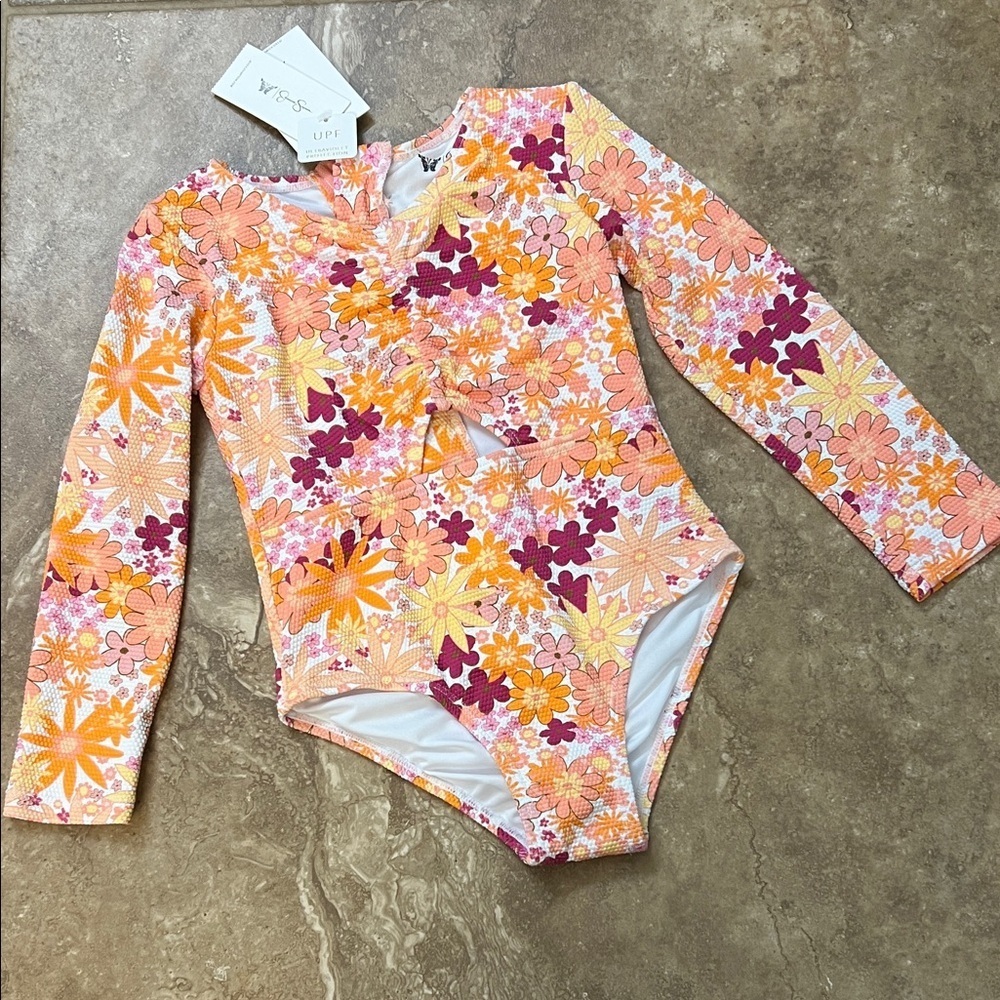 Jessica Simpson 1 piece swimsuit size 4/5 NWT